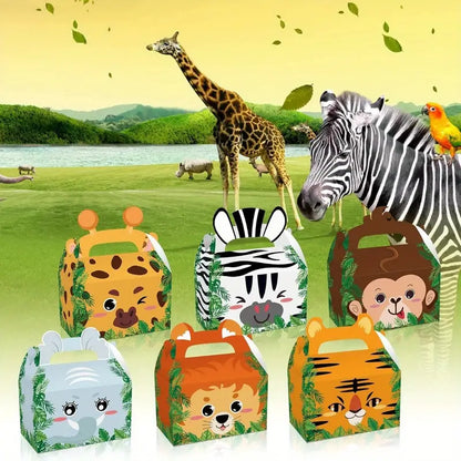 Jungle Animal Goodie Box - 4 Pack