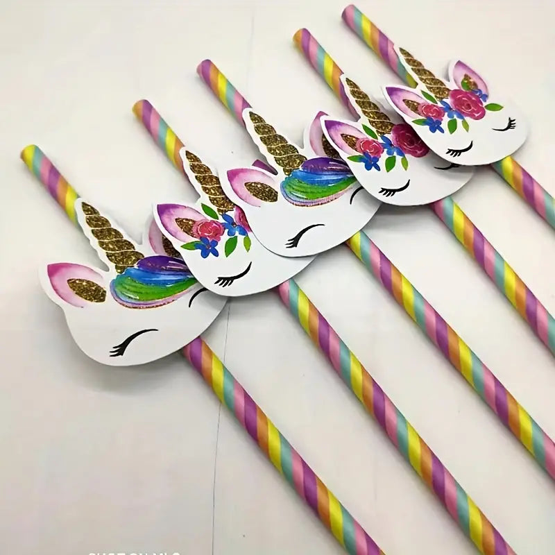 Unicorn Paper Straws