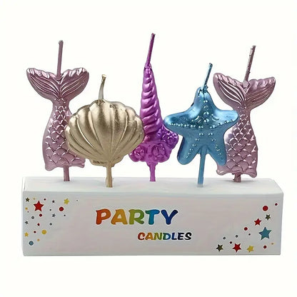 Mermaid Candles 5pcs