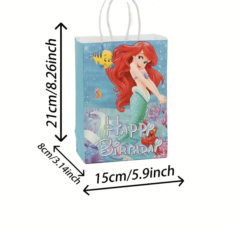 Little Mermaid Goodie Bags x 4