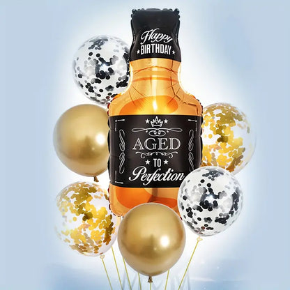 Whiskey Confetti Balloon 7 Piece Set