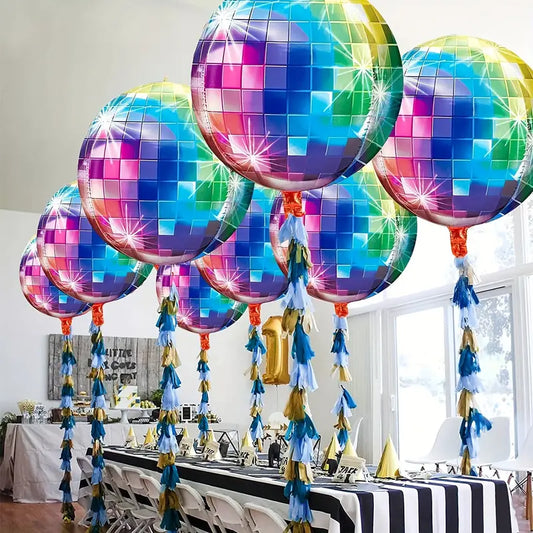 Disco Aluminum Foil Balloons x 3