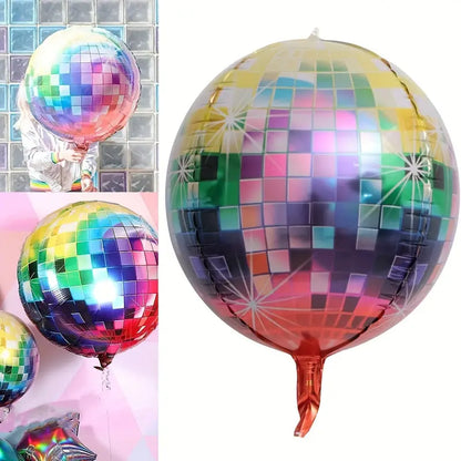 Disco Aluminum Foil Balloons x 3