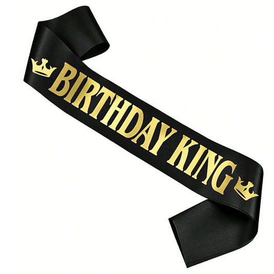 Birthday King Sash