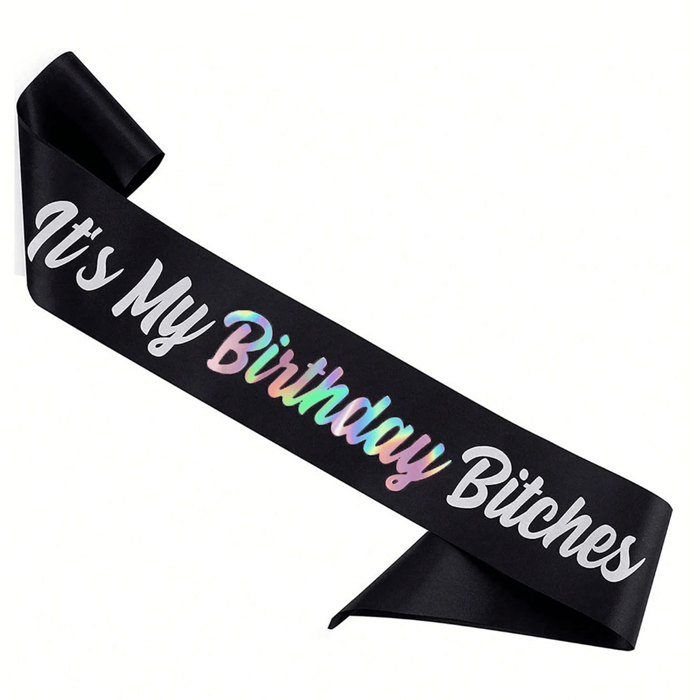 It's My Birthday Sash Coulourful