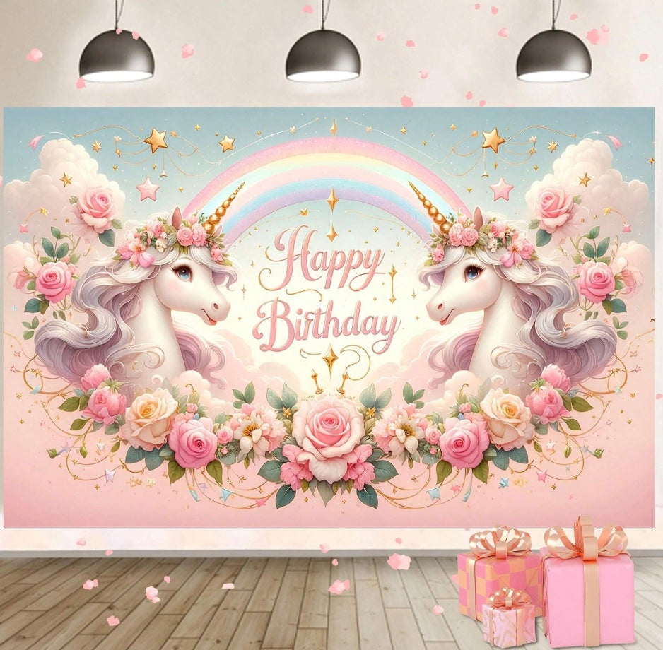 Unicorn Wall Banner - Hire