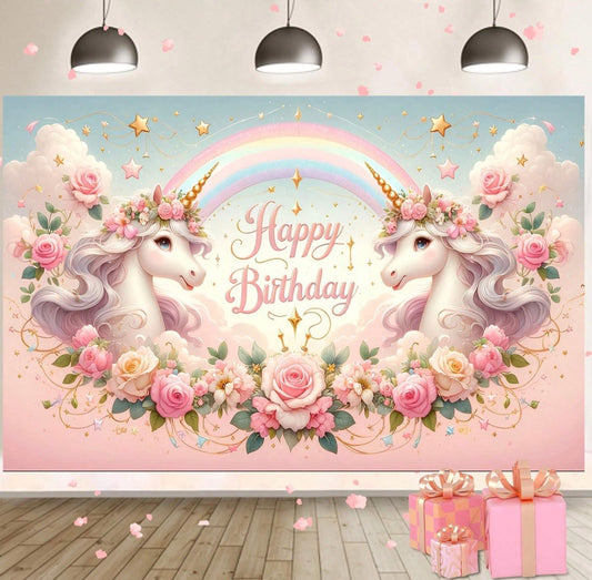 Unicorn Wall Banner - Hire