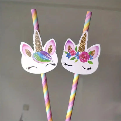 Unicorn Paper Straws