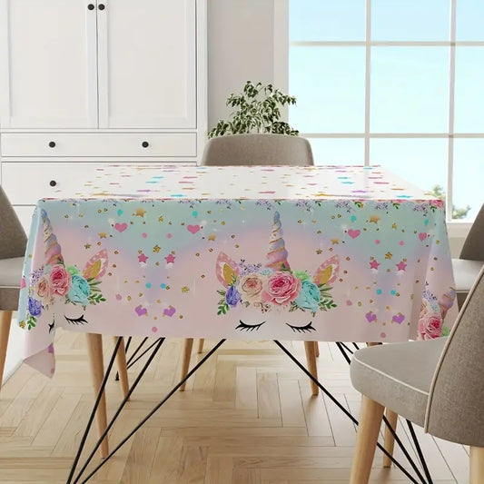 Unicorn Plastic Tablecloth