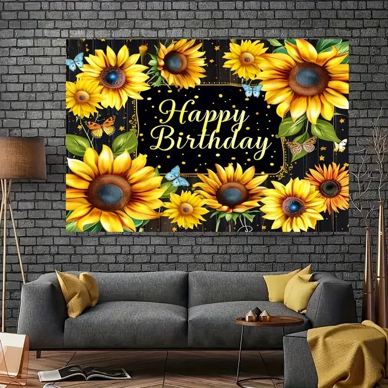 Sunflower Wall Banner - Hire