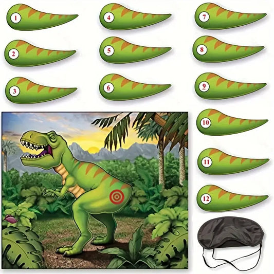 Pin The Tail On The Dinosaur Party Game